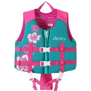 Zeraty Toddler Swim Vest Neoprene Kids Float Jacket Swim Aid for Children Small